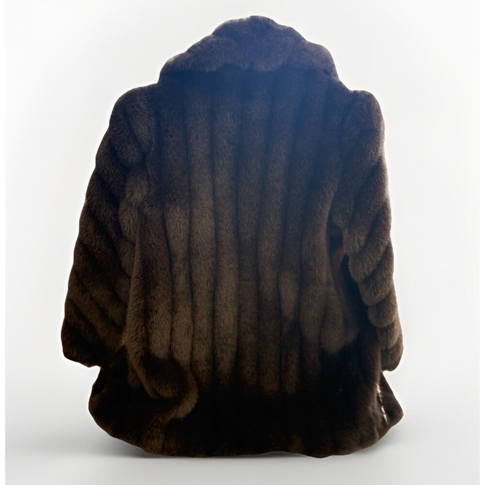 Authentic Vintage Mink Fur Coat – Rich Espresso Brown, Timeless Luxury, Size 8 - Picture 5 of 15